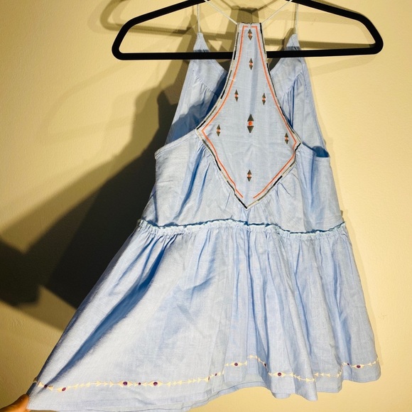 Gorgeous Embroidered Baby Blue Flowy Top***Small - Picture 14 of 14